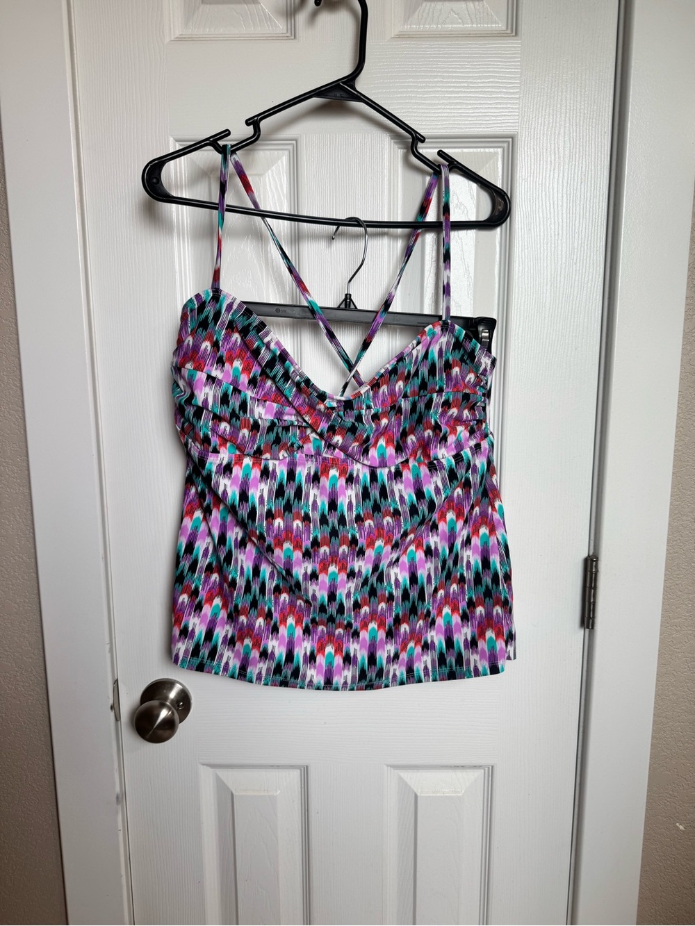 Catalina Purple Teal Pink Strappy Camisole